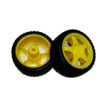 Robot Wheels 65x26mm For Mini DC Gearbox Yellow Motors (2 Tires) RW002