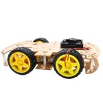 4WD Robot Car Chassis Kit with Speed Encoder Wheels 2 Floor