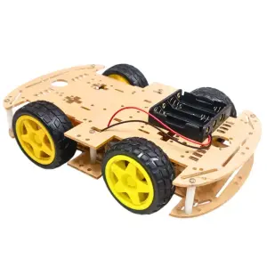4WD Robot Car Chassis Kit with Speed Encoder Wheels 2 Floor