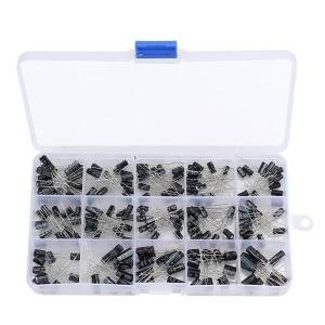 Box of 200pcs 15 Value Electrolytic Capacitor Kit 0.1u~220uF