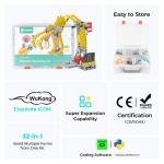 ELECFREAKS micro:bit 32 IN 1 Wonder Robot Building Kit | STEM Programmable Robot Kit with Wukong Expansion Board, Blocks & Sensors