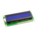 Character LCD 2x16 Blue 1602 With Soldered Male Pin Header