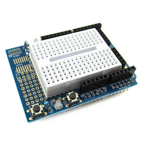 Arduino Shield - Prototype Shield With Mini Breadboard